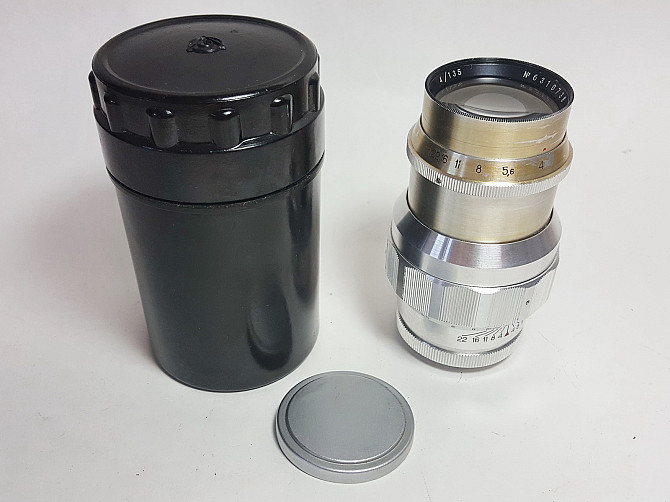 Советский портретный объектив Юпитер 11. Фокус 4/135 мм.Резьба на 39 мм. Выбрать и купить в подарок Москва - изображение 1
