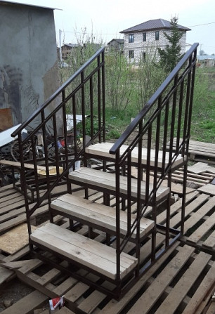 Наружные лестницы с деревянным покрытием Лобня - изображение 1