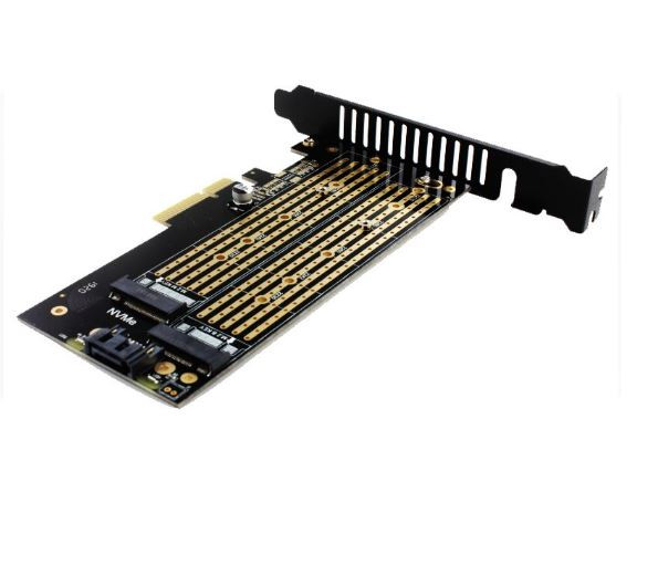 Переходник /адаптер/ с M.2 NVMe SSD NGFF на PCIE X4 / M Key B Key/ Севастополь - изображение 1