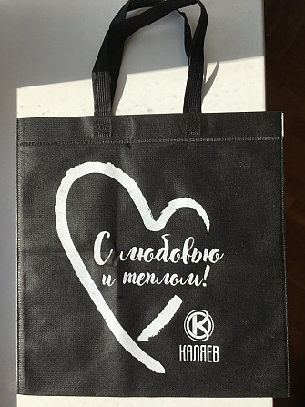 Сумка шоппер каляев новая черная текстиль ткань тонкая легкая аксессуар женская Москва - изображение 1