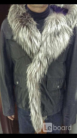 Дубленка marko rossini новая мужская кожа черная 50 52 54 l xl xxl мех чернобурка парка овчина верхн Москва - изображение 1