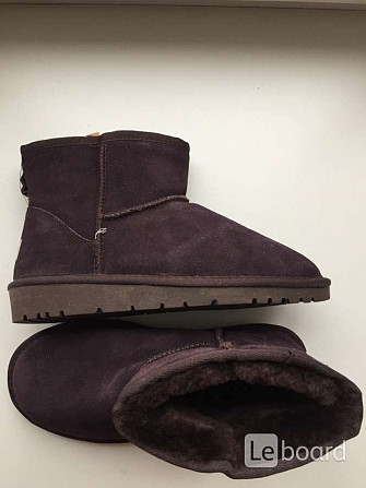 Угги новые размер 39 натуральные коричневые мини овчина мех Москва - изображение 1