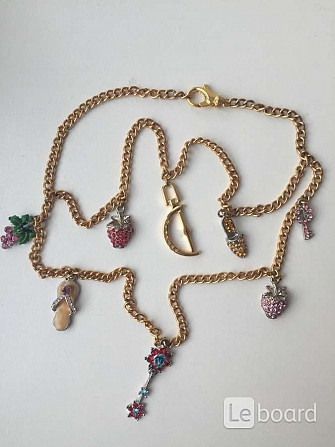 Бижутерия swarovski украшение цепь подвески кулоны сваровски стразы кристаллы металл под золото укра Москва - изображение 1