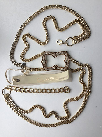 Пояс цепи новый roberto cavalli class италия стразы сваровски swarovski камни кристаллы белые оранже Москва - изображение 1