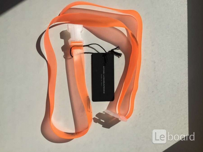 Пояс ремень новый atos lombardini италия оранжевый оранж силикон аксессуары женские на джинсы брюки Москва - изображение 1