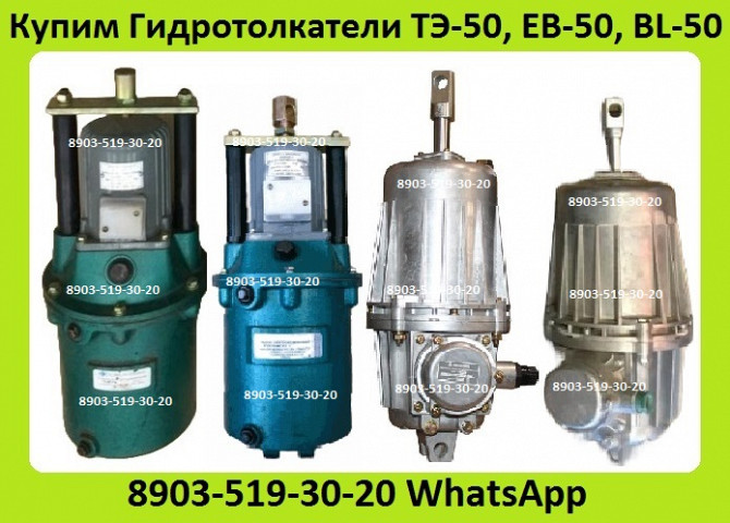 Куплю Гидротолкатели ТЭ-30, ТЭ-50, ТЭ-80, ЕВ-20, ЕВ-50, ЕВ-80, BL-50, BL-80, Москва - изображение 1