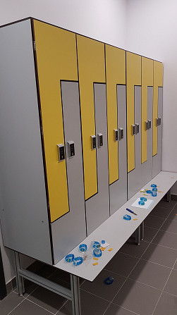 Шкафчики локеры для спортивных раздевалок, влагостойкие шкафчики HPL для бассейнов, антивандальные Москва - изображение 1