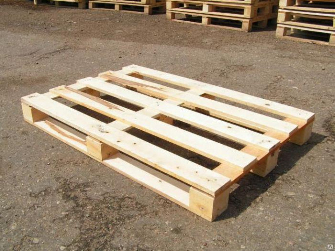 Поддон плоский четырехзаходный деревянный поддон 800х1200 Подольск - изображение 1