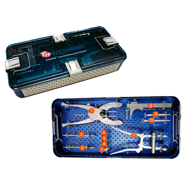 E04990 DIAMOND Комплект инструментов для эндопротезирования коленного сустава Москва - изображение 1