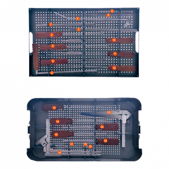 A39000 Комплект инструментов для установки тораколюмбальной пластины Москва - изображение 1