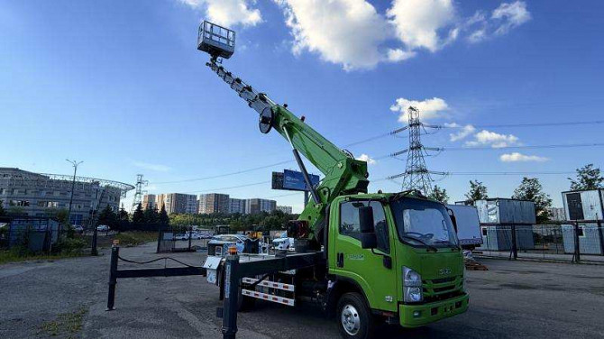 Аренда новой автовышки 30 м на шасси ISUSU Москва - изображение 1