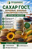 Сахар ГОСТ, зерновые, бобовые и масличные культуры оптом Москва