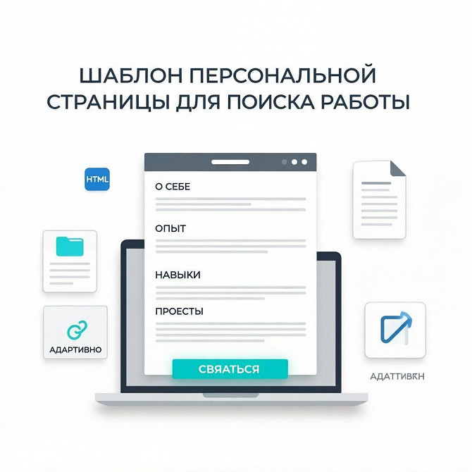 Шаблон персональной страницы для поиска работы - новый тренд среди соискателей! Москва - изображение 1